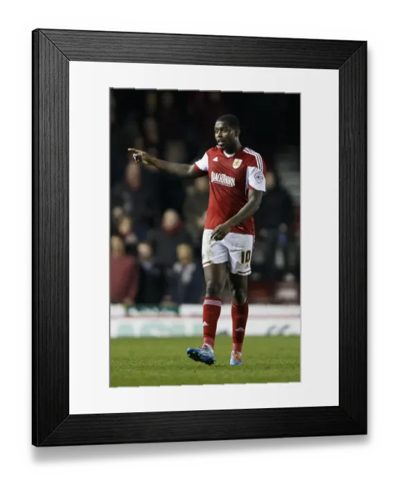 Framed Print : Jay Emmanuel-Thomas of Bristol City Scores against Port Vale in Sky Bet League One, 2014