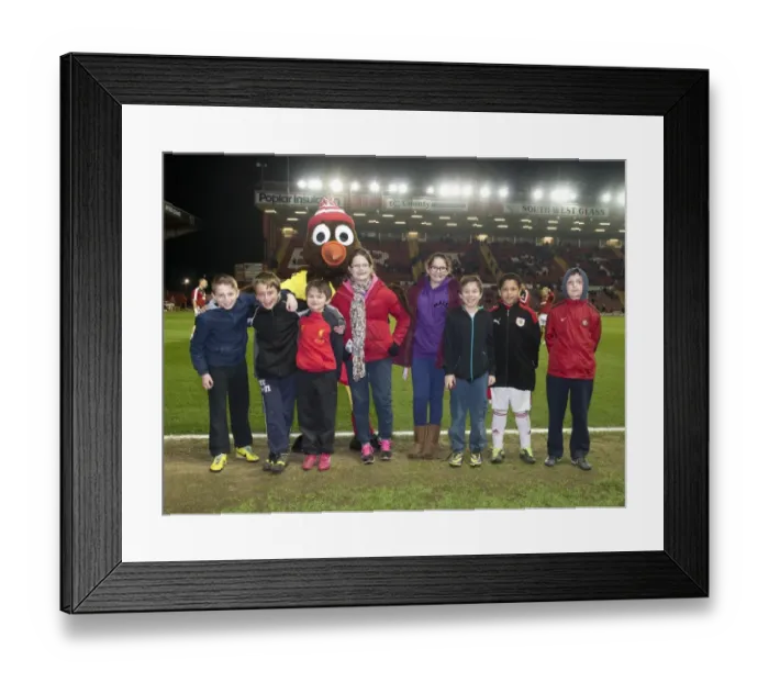 Framed Print : Bristol City vs Swindon Town Clash: A Football Rivalry at Ashton Gate, 2014