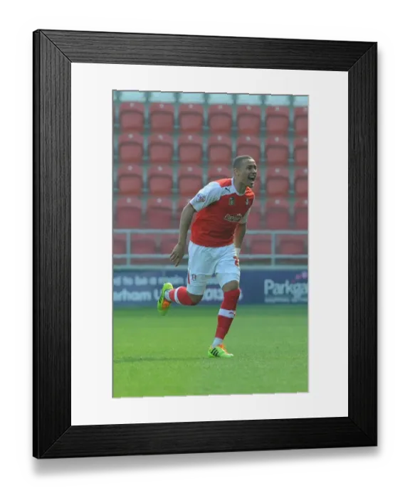 Framed Print : James Tavernier's Goal Celebration: Rotherham United vs. Bristol City, March 2014 Framed Print : James Tavernier's Goal Celebration: Rotherham United vs. Bristol City, March 2014