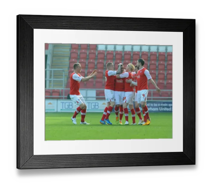 Framed Print : James Tavernier's Thrilling Goal and Celebration for Rotherham United Against Bristol City, 2014 Framed Print : James Tavernier's Thrilling Goal and Celebration for Rotherham United Against Bristol City, 2014