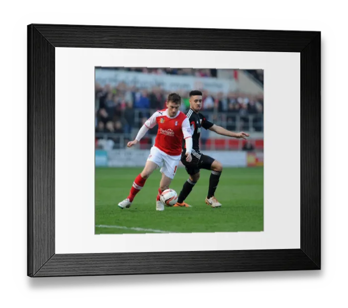 Framed Print : Bristol City's Derrick Williams Closes In on Rotherham United's Lee Frecklington in Sky Bet League One Clash Framed Print : Bristol City's Derrick Williams Closes In on Rotherham United's Lee Frecklington in Sky Bet League One Clash