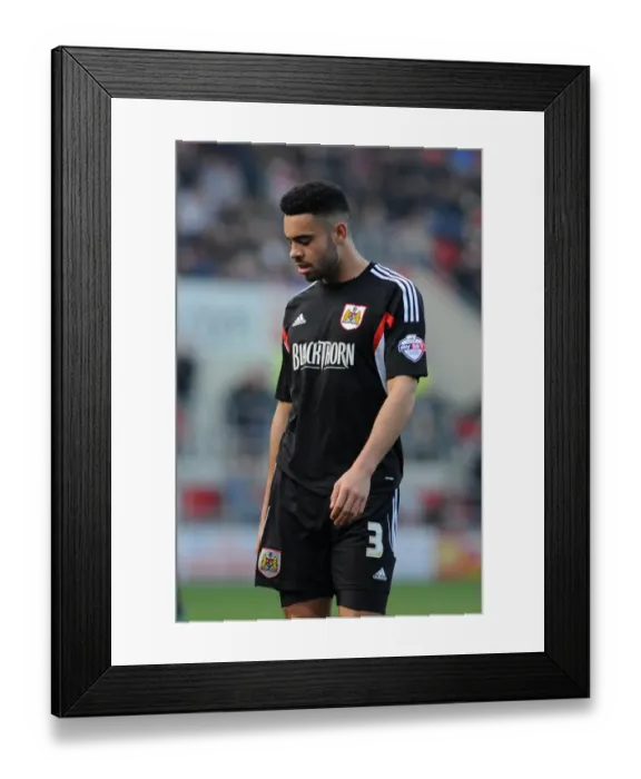 Framed Print : Derrick Williams Disappointment: Rotherham United's Upset 2-1 Win Over Bristol City (March 2014) Framed Print : Derrick Williams Disappointment: Rotherham United's Upset 2-1 Win Over Bristol City (March 2014)