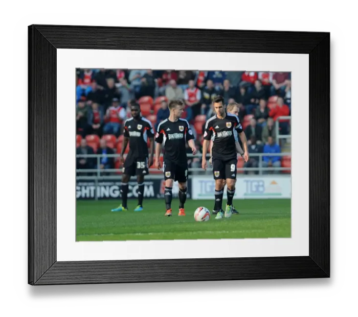 Framed Print : Bristol City's Disappointment: Rotherham United Takes 2-1 Lead Framed Print : Bristol City's Disappointment: Rotherham United Takes 2-1 Lead
