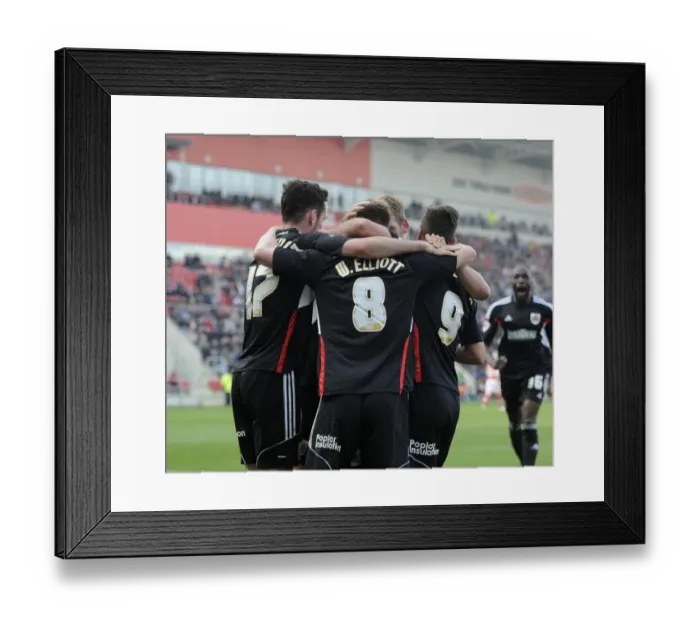 Framed Print : Bristol City's Wade Elliott Celebrates Goal Against Rotherham United, Sky Bet League One, 2014
