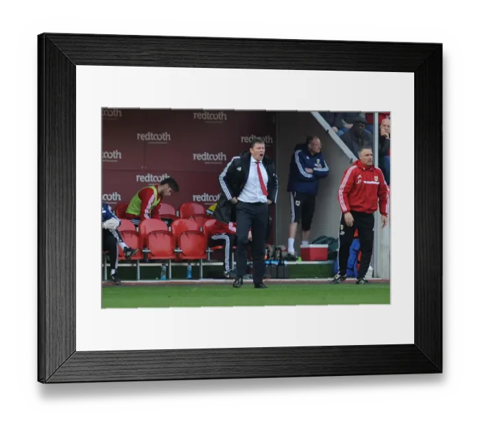 Framed Print : Steve Cotterill Guides Bristol City in Sky Bet League One Clash at Rotherham United