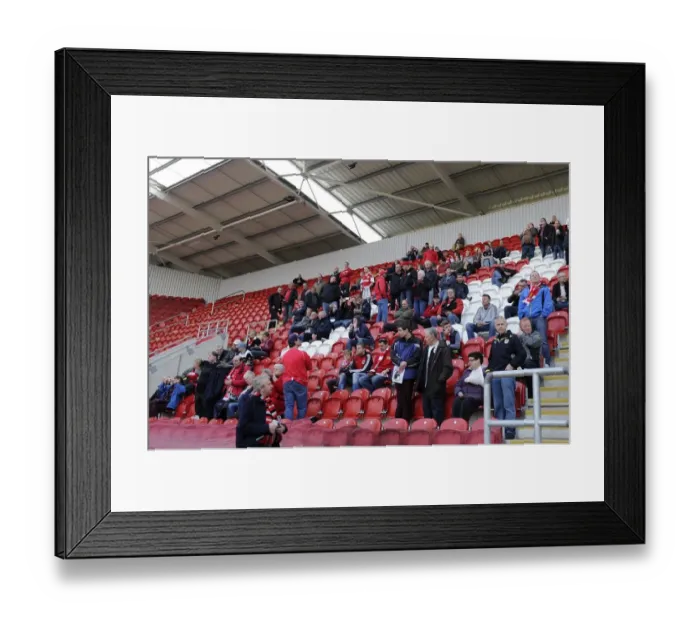 Framed Print : Bristol City Fans at Rotherham United's New York Stadium, 2014 (Rotherham United v Bristol City, Sky Bet League One)