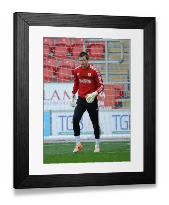 Framed Print : Bristol City's Dave Richards in Action Against Rotherham United, March 2014 Framed Print : Bristol City's Dave Richards in Action Against Rotherham United, March 2014