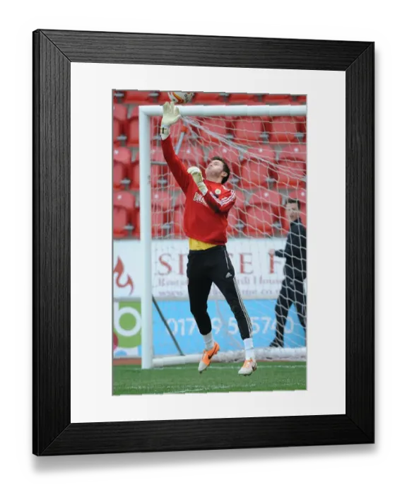 Framed Print : Bristol City's Dave Richards in Action against Rotherham United, March 2014 Framed Print : Bristol City's Dave Richards in Action against Rotherham United, March 2014