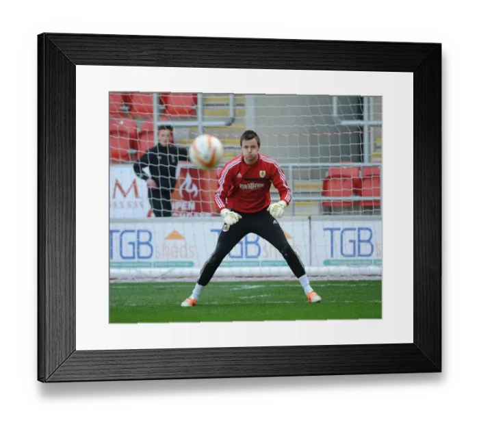 Framed Print : Dave Richards of Bristol City in Action against Rotherham United, March 2014