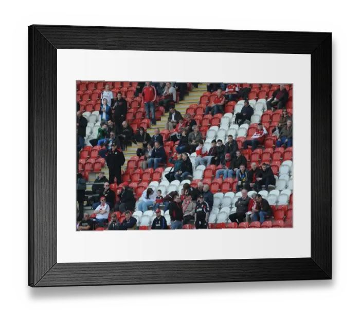 Framed Print : Bristol City Fans Cheering at Rotherham United's New York Stadium (Sky Bet League One) Framed Print : Bristol City Fans Cheering at Rotherham United's New York Stadium (Sky Bet League One)