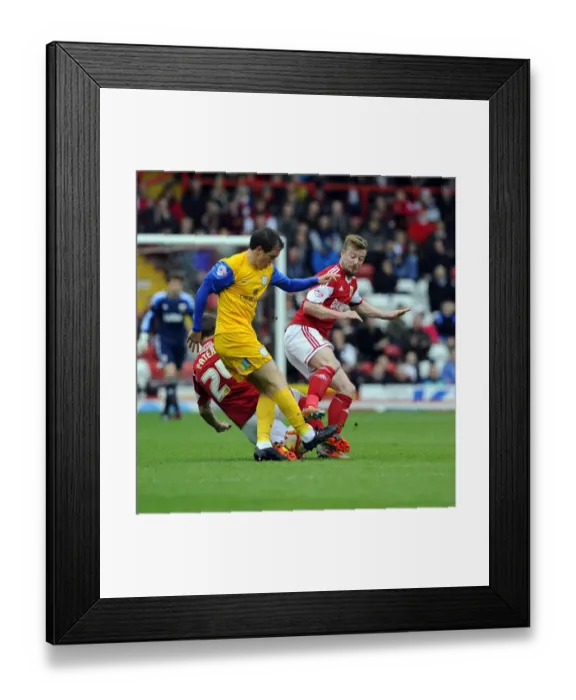 Framed Print : Battling Midfielders: Wade Elliott vs. Neil Kilkenny in Bristol City vs. Preston North End (Sky Bet League One, 05 / 04 / 2014) Framed Print : Battling Midfielders: Wade Elliott vs. Neil Kilkenny in Bristol City vs. Preston North End (Sky Bet League One, 05 / 04 / 2014)