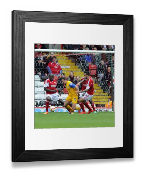 Framed Print : Disputed Tackle: Marlon Pack vs. Lee Holmes, Bristol City vs. Preston North End, Sky Bet League One, 2014 Framed Print : Disputed Tackle: Marlon Pack vs. Lee Holmes, Bristol City vs. Preston North End, Sky Bet League One, 2014