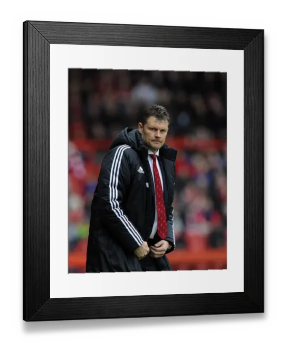 Framed Print : Steve Cotterill Leads Bristol City in Sky Bet League One Clash Against Preston North End (April 2014)