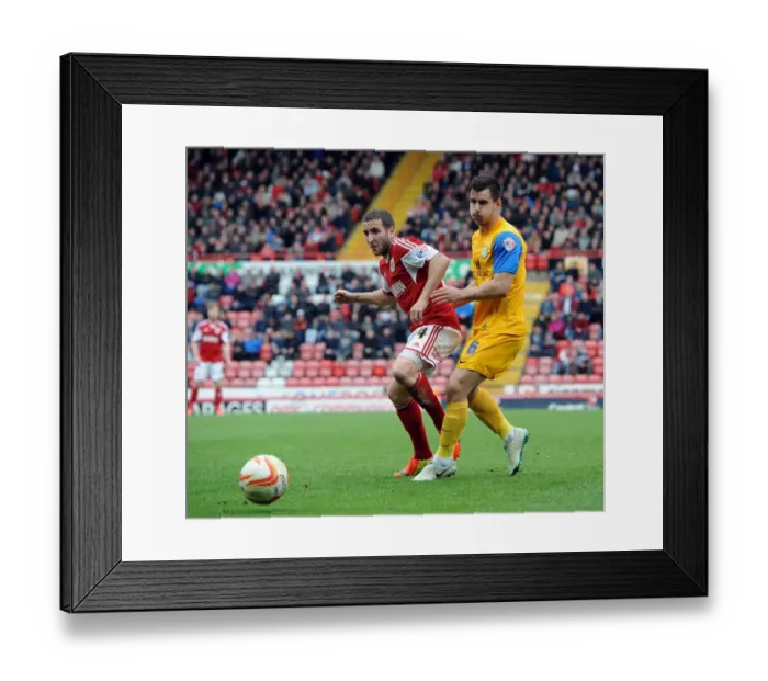 Framed Print : Controversial Football Showdown: Martin Paterson vs Bailey Wright Amidst Allegations of Spot-Fixing