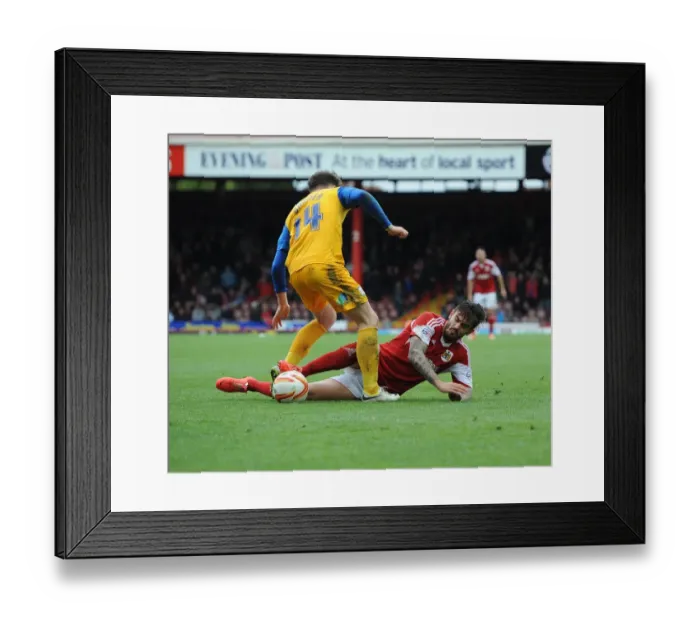Framed Print : Marlon Pack Tackles Joe Garner in Intense Bristol City vs Preston North End Football Match, Sky Bet League One, Ashton Gate Framed Print : Marlon Pack Tackles Joe Garner in Intense Bristol City vs Preston North End Football Match, Sky Bet League One, Ashton Gate