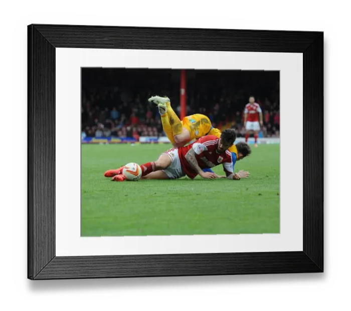 Framed Print : Intense Moment: Marlon Pack Tackles Joe Garner, Bristol City vs Preston North End, Sky Bet League One, 2014 Framed Print : Intense Moment: Marlon Pack Tackles Joe Garner, Bristol City vs Preston North End, Sky Bet League One, 2014