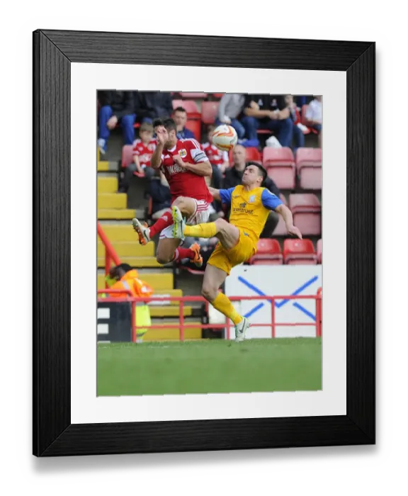 Framed Print : Rivalry on the Pitch: Sam Baldock vs David Buchanan Amid Allegations of Spot Fixing - Bristol City vs Preston North End, Sky Bet League One Football Framed Print : Rivalry on the Pitch: Sam Baldock vs David Buchanan Amid Allegations of Spot Fixing - Bristol City vs Preston North End, Sky Bet League One Football