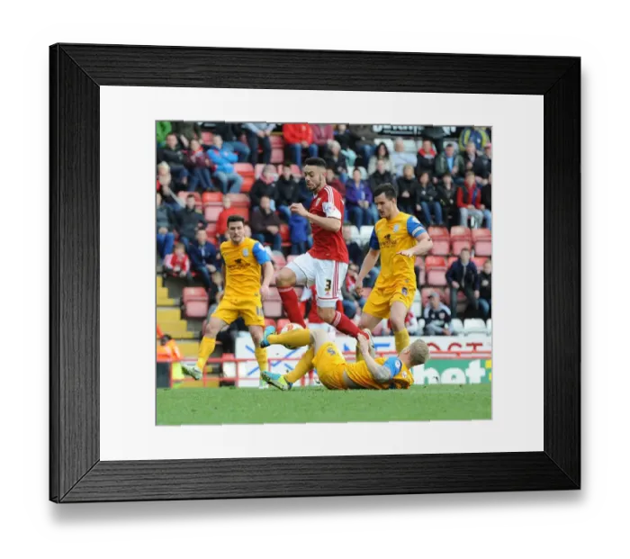 Framed Print : Derrick Williams vs Tom Clarke: A Battle at the Heart of Bristol City vs Preston North End (Sky Bet League One, 05 / 04 / 2014) Framed Print : Derrick Williams vs Tom Clarke: A Battle at the Heart of Bristol City vs Preston North End (Sky Bet League One, 05 / 04 / 2014)