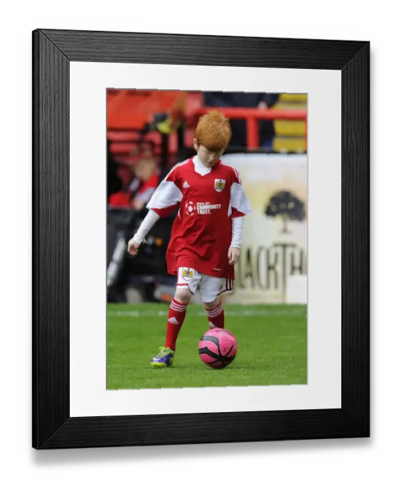 Framed Print : Bristol City vs Preston North End Rivalry: A Football Clash at Ashton Gate - April 2014