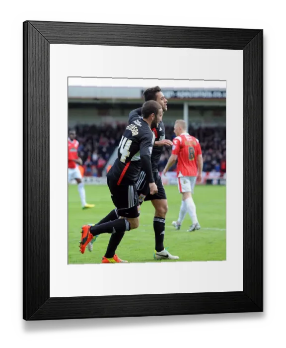 Framed Print : Walsall vs. Bristol City: The Exciting Football Showdown (April 12, 2014)