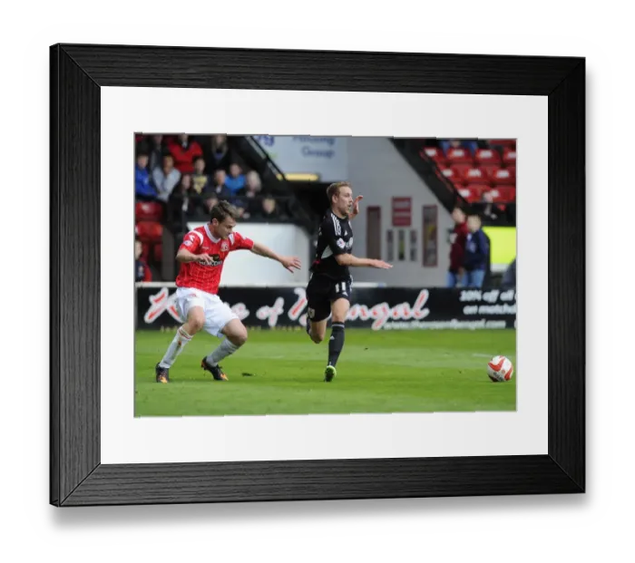 Framed Print : Thrilling Moment: Scott Wagstaff Steals the Ball from Andy Taylor, Bristol City vs Walsall, Sky Bet League One Framed Print : Thrilling Moment: Scott Wagstaff Steals the Ball from Andy Taylor, Bristol City vs Walsall, Sky Bet League One
