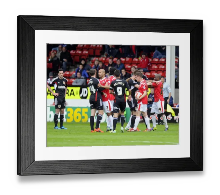 Framed Print : Walsall vs. Bristol City: The Football Rivalry (April 12, 2014)