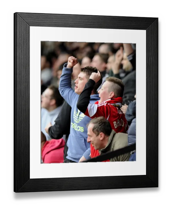 Framed Print : Bristol City Celebrates Win Against Walsall, Sky Bet League One