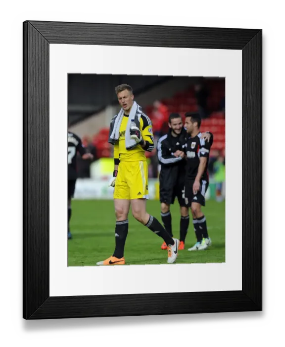 Framed Print : Simon Moore's Penalty Save: Dramatic Win for Bristol City Framed Print : Simon Moore's Penalty Save: Dramatic Win for Bristol City