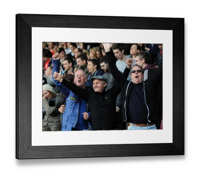 Framed Print : Showdown at the Stadium: Walsall vs. Bristol City, April 12, 2014