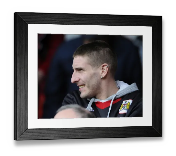 Framed Print : Bristol City Fans in Full Force at Walsall's Banks Stadium