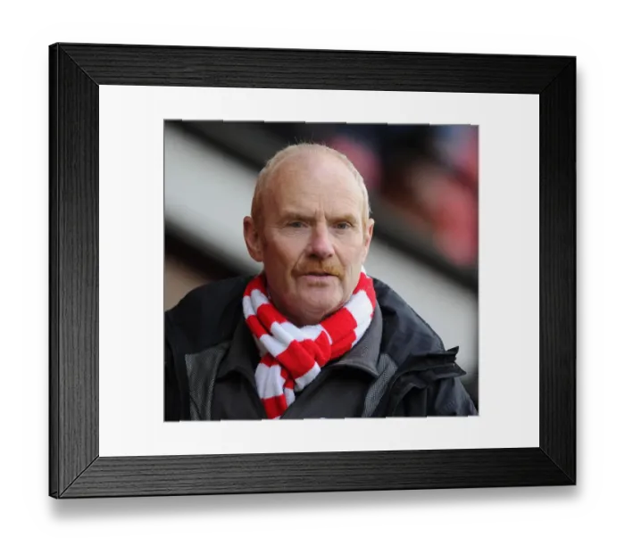 Framed Print : Bristol City Fans in Action at Walsall's Banks Stadium, League One Match, 12-04-2014