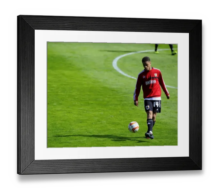 Framed Print : Bobby Reid in Action: Walsall vs. Bristol City, League One, 2014