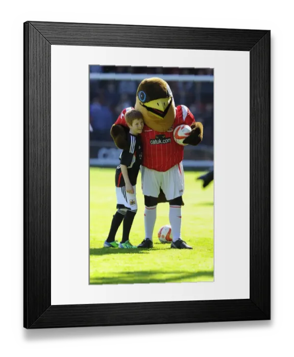 Framed Print : Football Rivalry: Walsall vs. Bristol City Clash at Banks Stadium, League One, 12th April 2014 - Joe Meredith / JMP