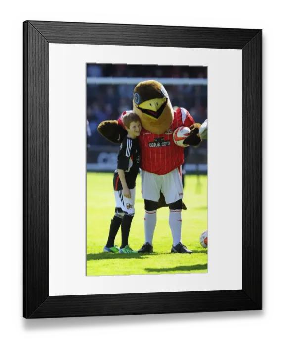 Framed Print : Football Rivalry: Walsall vs. Bristol City Clash at Banks Stadium, League One, 12th April 2014