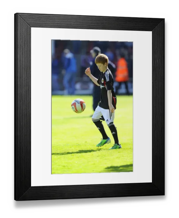 Framed Print : Clash at Banks Stadium: Walsall vs. Bristol City, League One Football Match - April 12, 2014