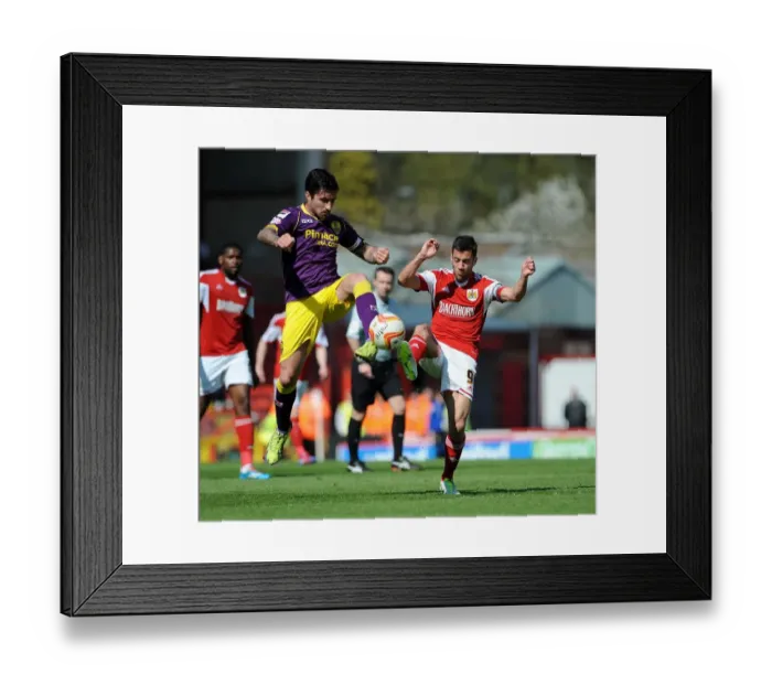 Framed Print : Bristol City vs Notts County: Sam Baldock vs Alan Sheehan - Intense Football Showdown at Ashton Gate, 2014 Framed Print : Bristol City vs Notts County: Sam Baldock vs Alan Sheehan - Intense Football Showdown at Ashton Gate, 2014