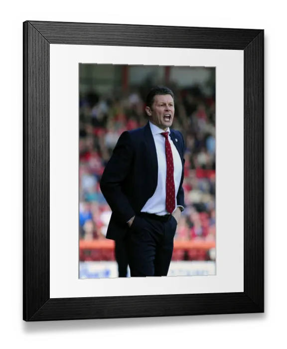 Framed Print : Steve Cotterill Leads Bristol City: Ashton Gate, 2014 (Bristol City vs Notts County, Sky Bet League One)