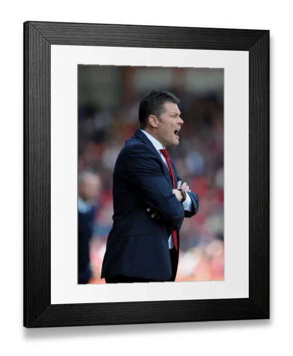 Framed Print : Steve Cotterill Leads Bristol City on the Football Field Against Notts County, 2014 Framed Print : Steve Cotterill Leads Bristol City on the Football Field Against Notts County, 2014
