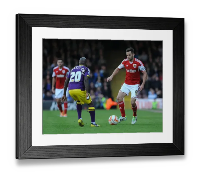 Framed Print : Bristol City vs Notts County: Sam Baldock vs Jamal Campbell-Ryce Clash in Sky Bet League One Match, 2014 Framed Print : Bristol City vs Notts County: Sam Baldock vs Jamal Campbell-Ryce Clash in Sky Bet League One Match, 2014
