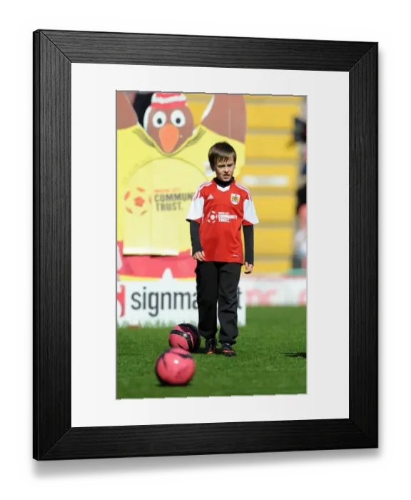Framed Print : 9-Year-Old Leo Worlock: The Unforgettable Hero of Ashton Gate - Bristol City's Victory over Notts County, 2014