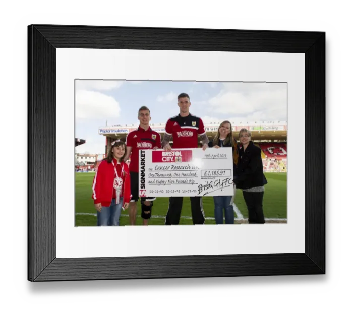 Framed Print : Bristol City vs Notts County: A Football Showdown with Cancer Research Representative, 2014 Framed Print : Bristol City vs Notts County: A Football Showdown with Cancer Research Representative, 2014