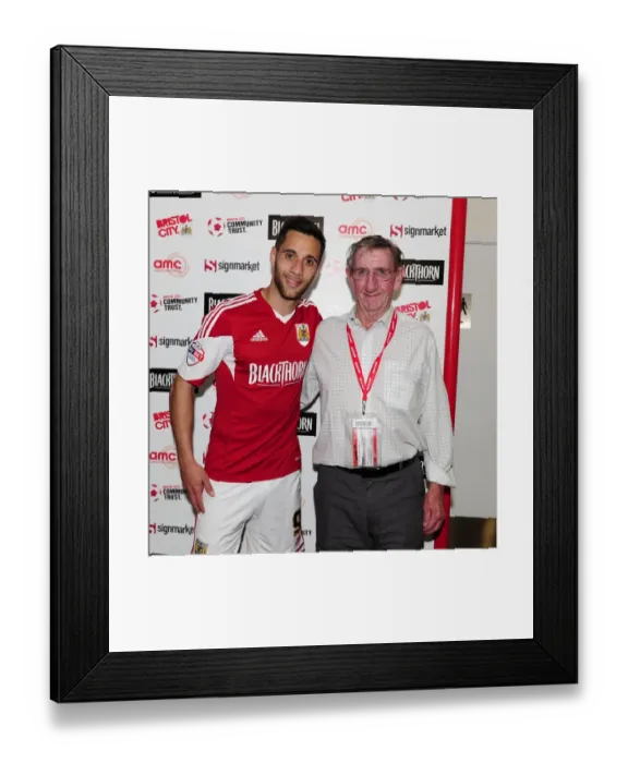 Framed Print : Dougie Allward's Triumph: Man of the Match Award vs Notts County (April 2014) Framed Print : Dougie Allward's Triumph: Man of the Match Award vs Notts County (April 2014)