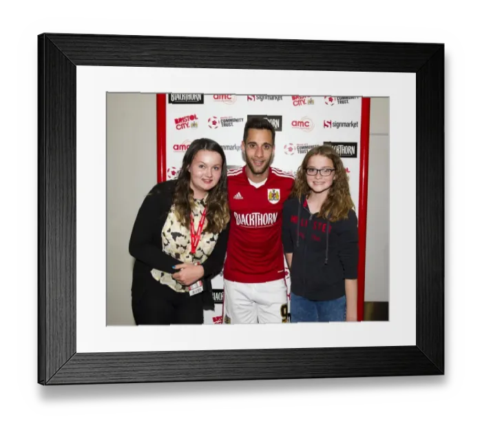 Framed Print : Bristol City FC: Dougie Allward's Man of the Match, 180414 - Bristol City vs Notts County, Sky Bet League One, Ashton Gate