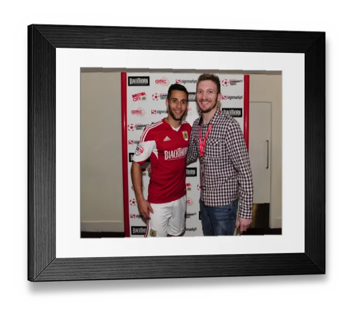 Framed Print : Bristol City Football Club: Celebrating Victory Over Notts County in Sky Bet League One - Dougie Allward's Captivating Image
