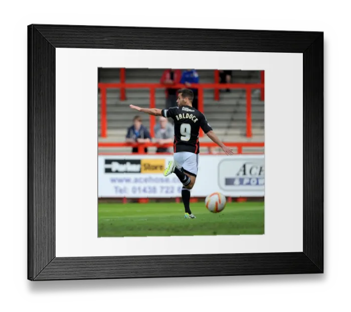 Framed Print : Bristol City's Sam Baldock Scores Winning Goal in Sky Bet League One Match Against Stevenage Framed Print : Bristol City's Sam Baldock Scores Winning Goal in Sky Bet League One Match Against Stevenage
