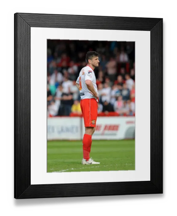 Framed Print : Mousinho's Disappointment: Stevenage vs. Bristol City, 2014 Framed Print : Mousinho's Disappointment: Stevenage vs. Bristol City, 2014