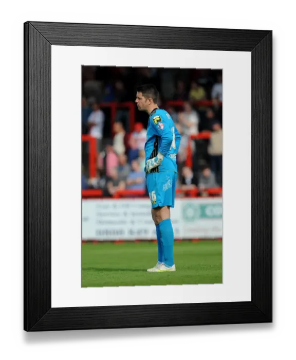 Framed Print : Stevenage's Chris Day in Despair as Bristol City Secures Promotion, Relegating Stevenage Framed Print : Stevenage's Chris Day in Despair as Bristol City Secures Promotion, Relegating Stevenage
