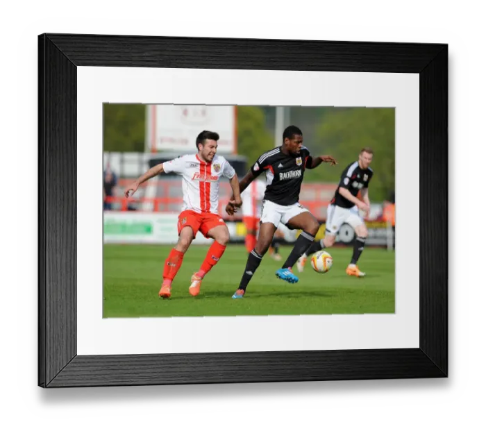 Framed Print : Jay Emmanuel-Thomas Chased Down by Michael Doughty during Stevenage vs. Bristol City Football Match, 2014 Framed Print : Jay Emmanuel-Thomas Chased Down by Michael Doughty during Stevenage vs. Bristol City Football Match, 2014