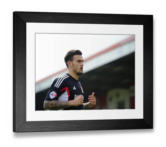 Framed Print : Marlon Pack of Bristol City in Action against Stevenage, 2014