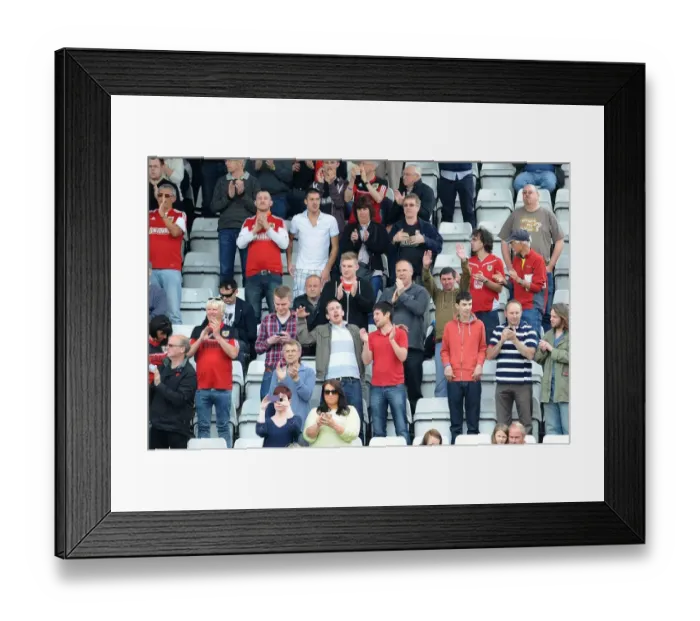 Framed Print : Bristol City Fans in Action at Stevenage's Broadhall Way, 2014 Framed Print : Bristol City Fans in Action at Stevenage's Broadhall Way, 2014